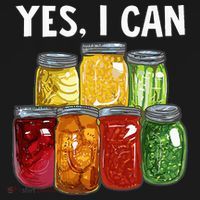 Canning Season Yes I Can Jar Pickling Preserving Food Canner Sustainable Bucket Hat thumb 2