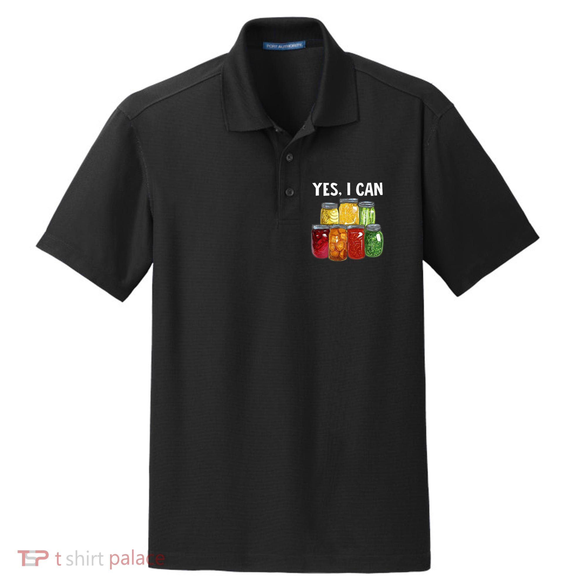Canning Season Yes I Can Jar Pickling Preserving Food Canner Dry Zone Grid Polo