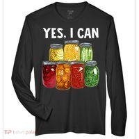 Canning Season Yes I Can Jar Pickling Preserving Food Canner Zone Performance Long-Sleeve T-Shirt thumb 0