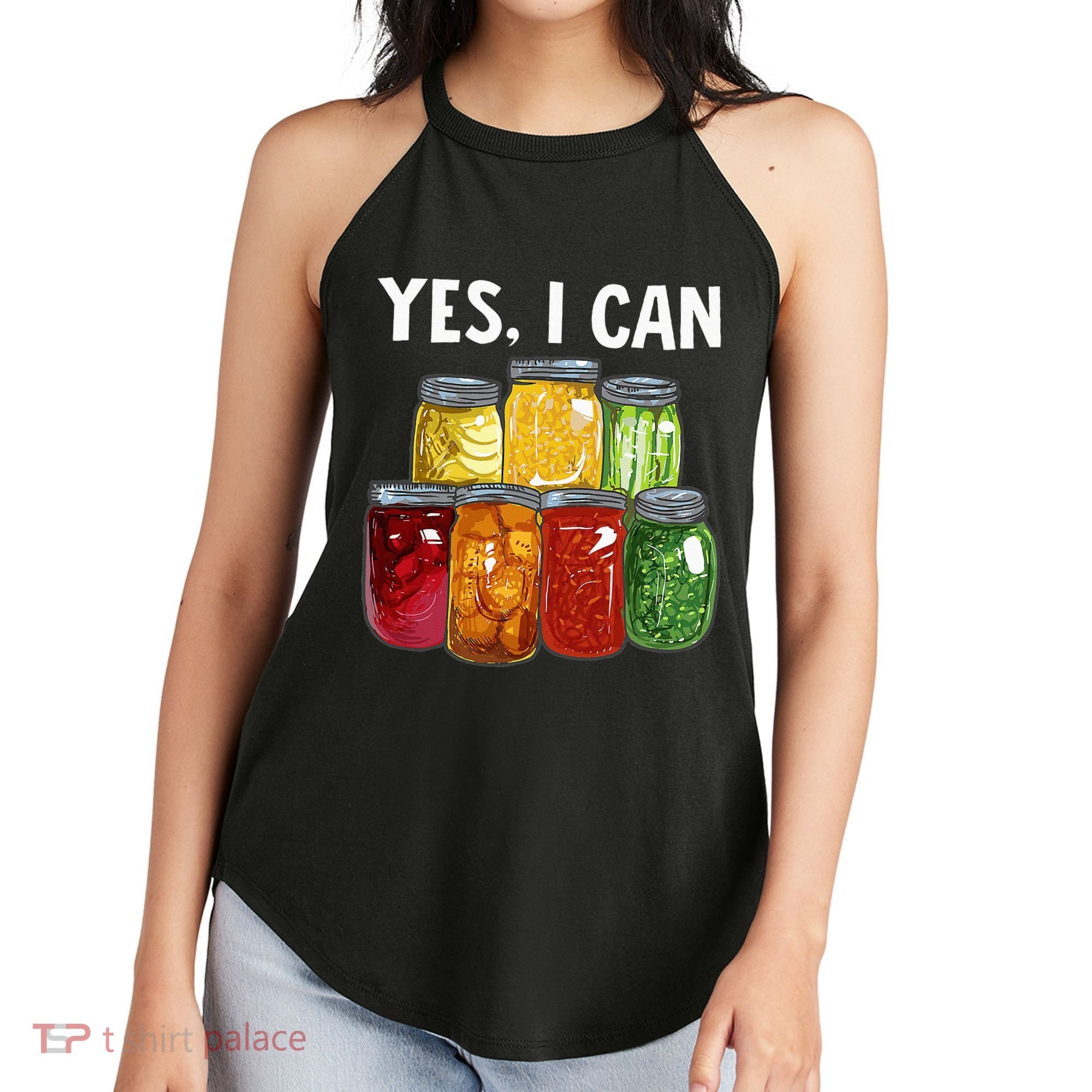 Canning Season Yes I Can Jar Pickling Preserving Food Canner Women's Perfect Tri Rocker Tank