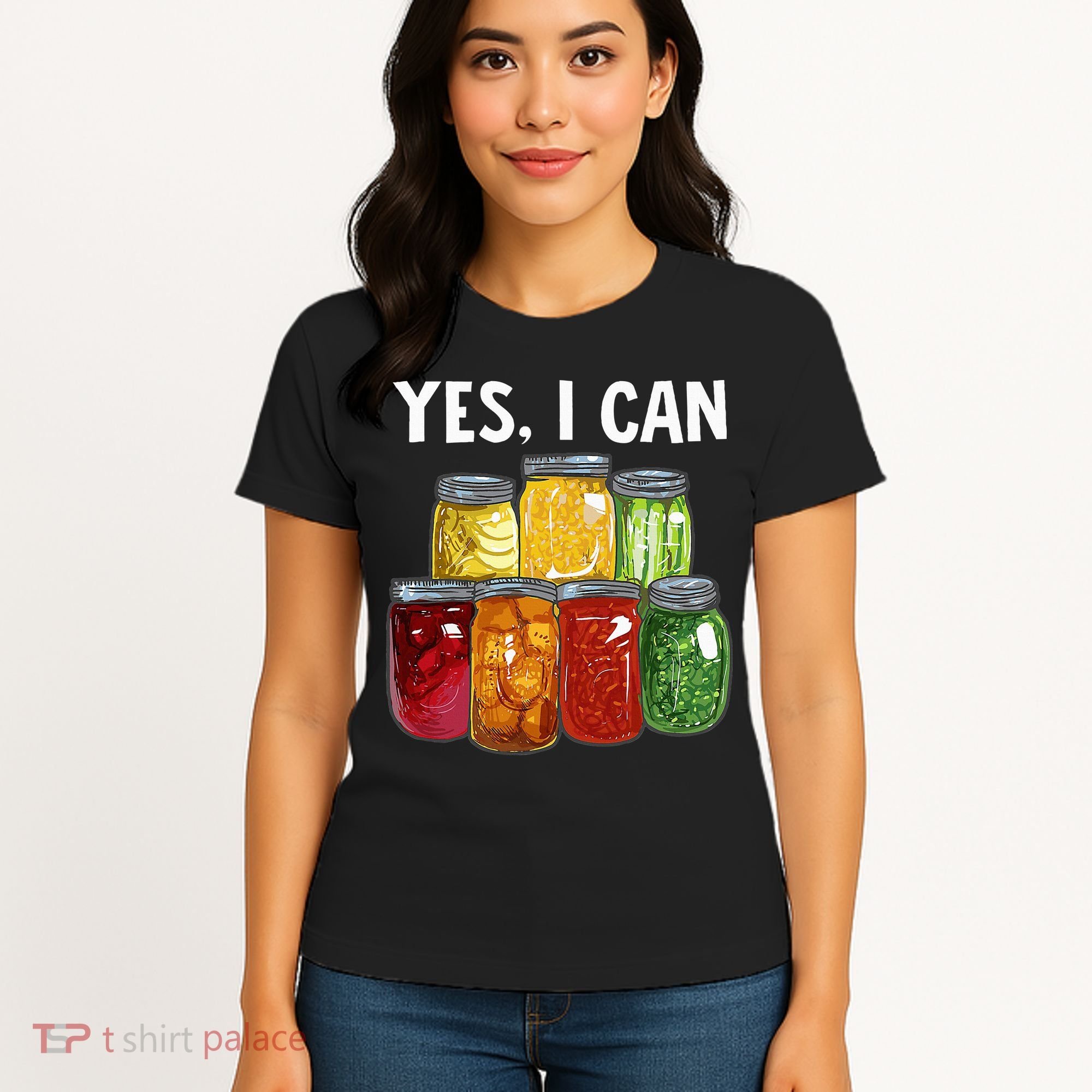 Canning Season Yes I Can Jar Pickling Preserving Food Canner Women's T-Shirt