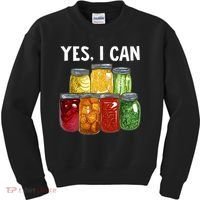 Canning Season Yes I Can Jar Pickling Preserving Food Canner Kids Sweatshirt thumb 0