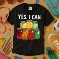 Canning Season Yes I Can Jar Pickling Preserving Food Canner Kids T-Shirt thumb 3