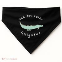 Cute See You Later Alligator Funny Zoo Animal Gift USA-Made Doggie Bandana thumb 0