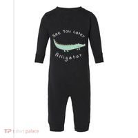 Cute See You Later Alligator Funny Zoo Animal Gift Infant Fleece One Piece thumb 0