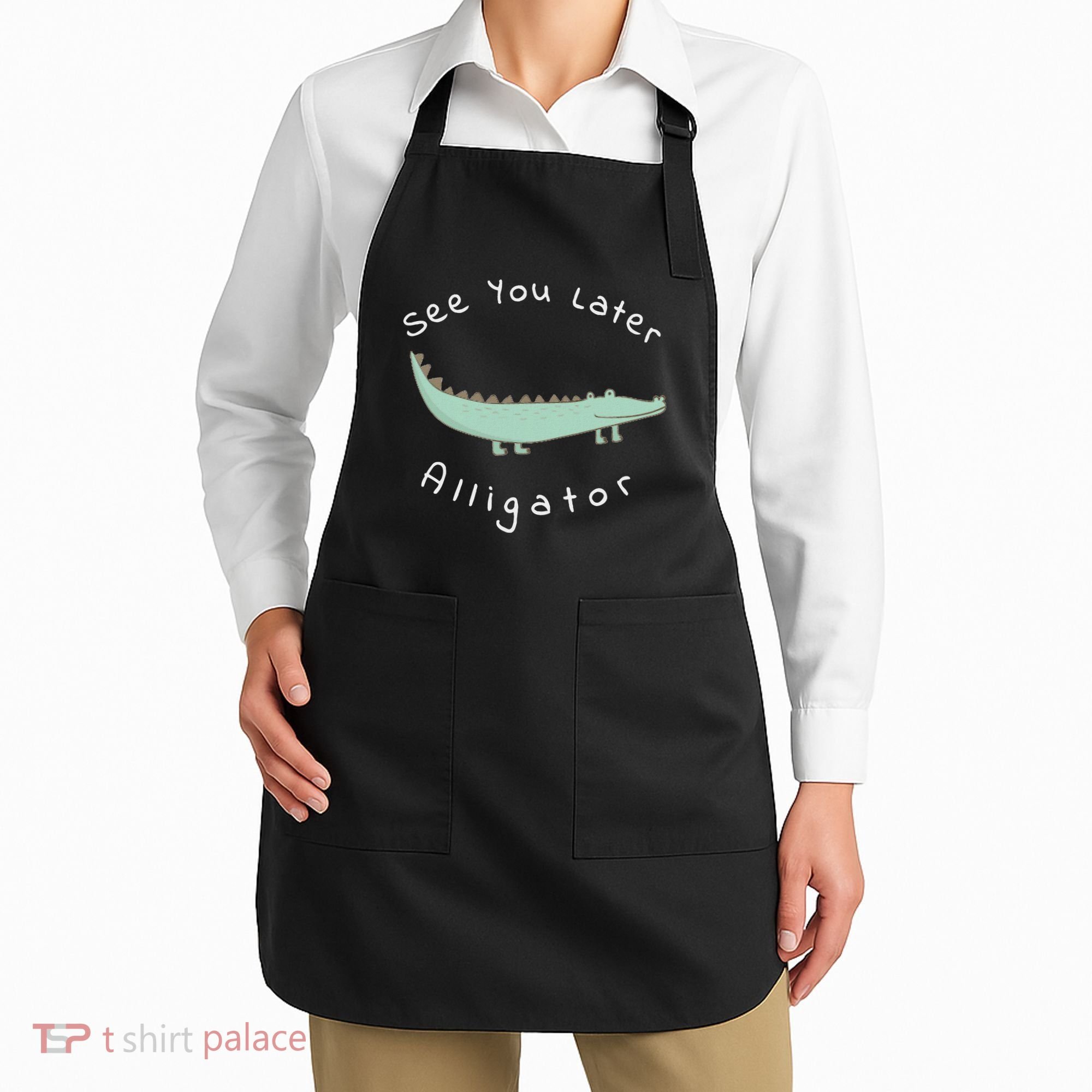 Cute See You Later Alligator Funny Zoo Animal Gift Apron