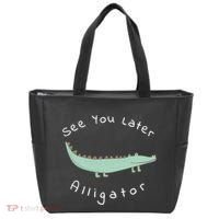 Cute See You Later Alligator Funny Zoo Animal Gift Tote Bag thumb 0