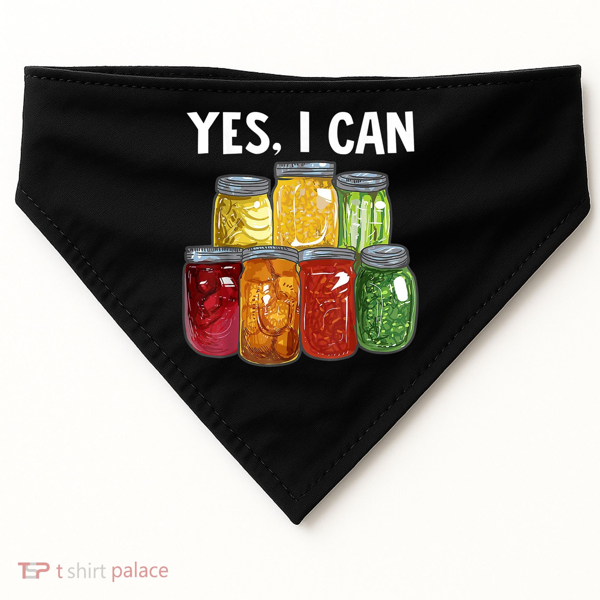 Canning Season Yes I Can Jar Pickling Preserving Food Canner Gift USA-Made Doggie Bandana