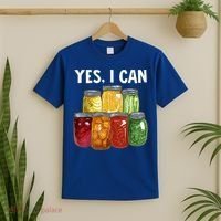 Canning Season Yes I Can Jar Pickling Preserving Food Canner Gift T-Shirt thumb 2