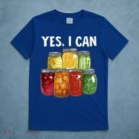 Canning Season Yes I Can Jar Pickling Preserving Food Canner Gift T-Shirt thumb 5