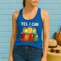 Canning Season Yes I Can Jar Pickling Preserving Food Canner Gift Women's Tank Top thumb 2