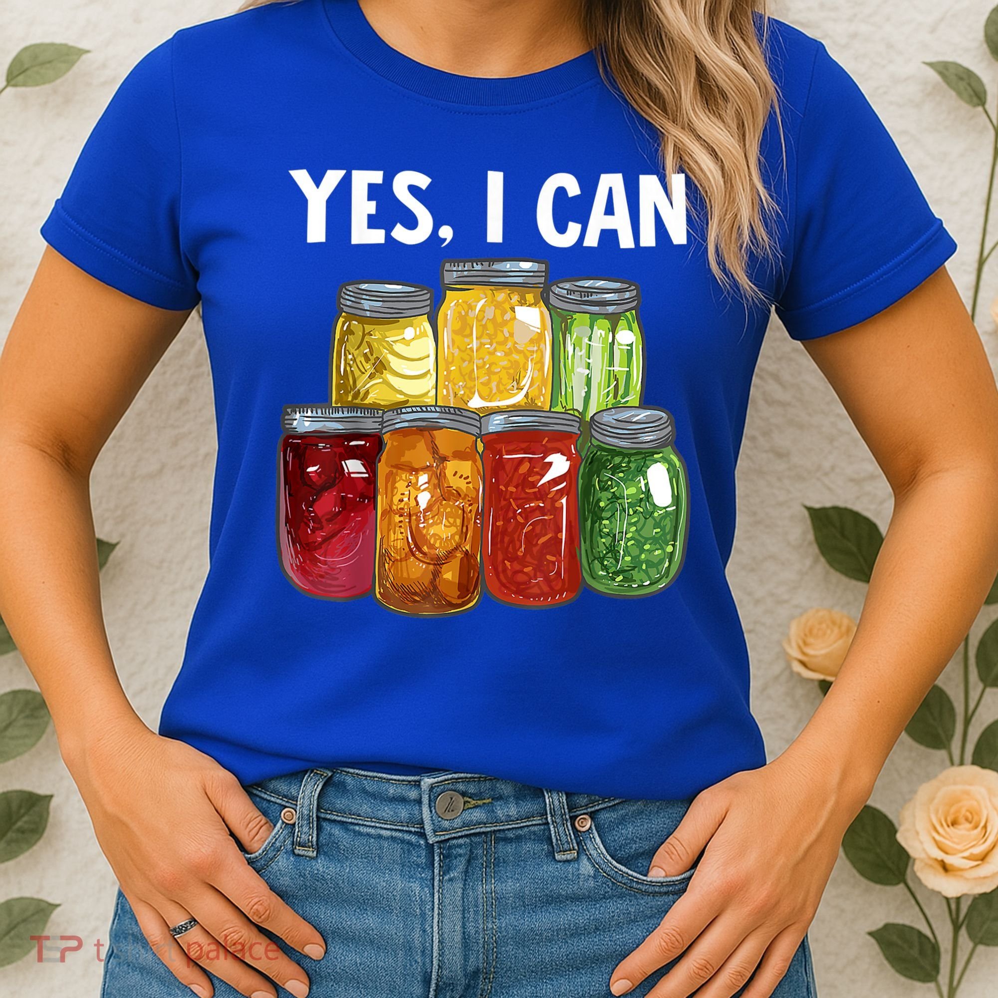 Canning Season Yes I Can Jar Pickling Preserving Food Canner Gift Women's T-Shirt