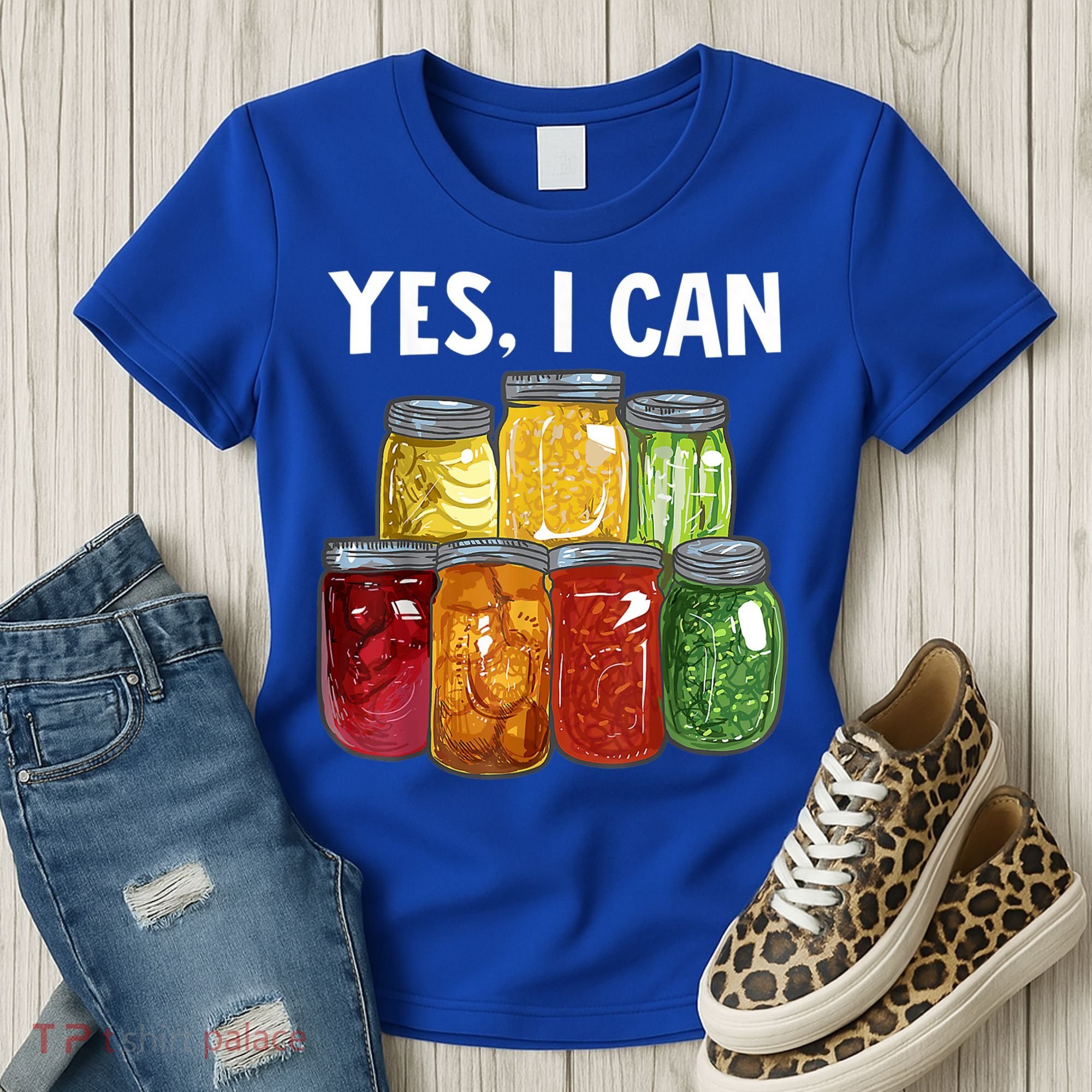 Canning Season Yes I Can Jar Pickling Preserving Food Canner Gift Women's T-Shirt