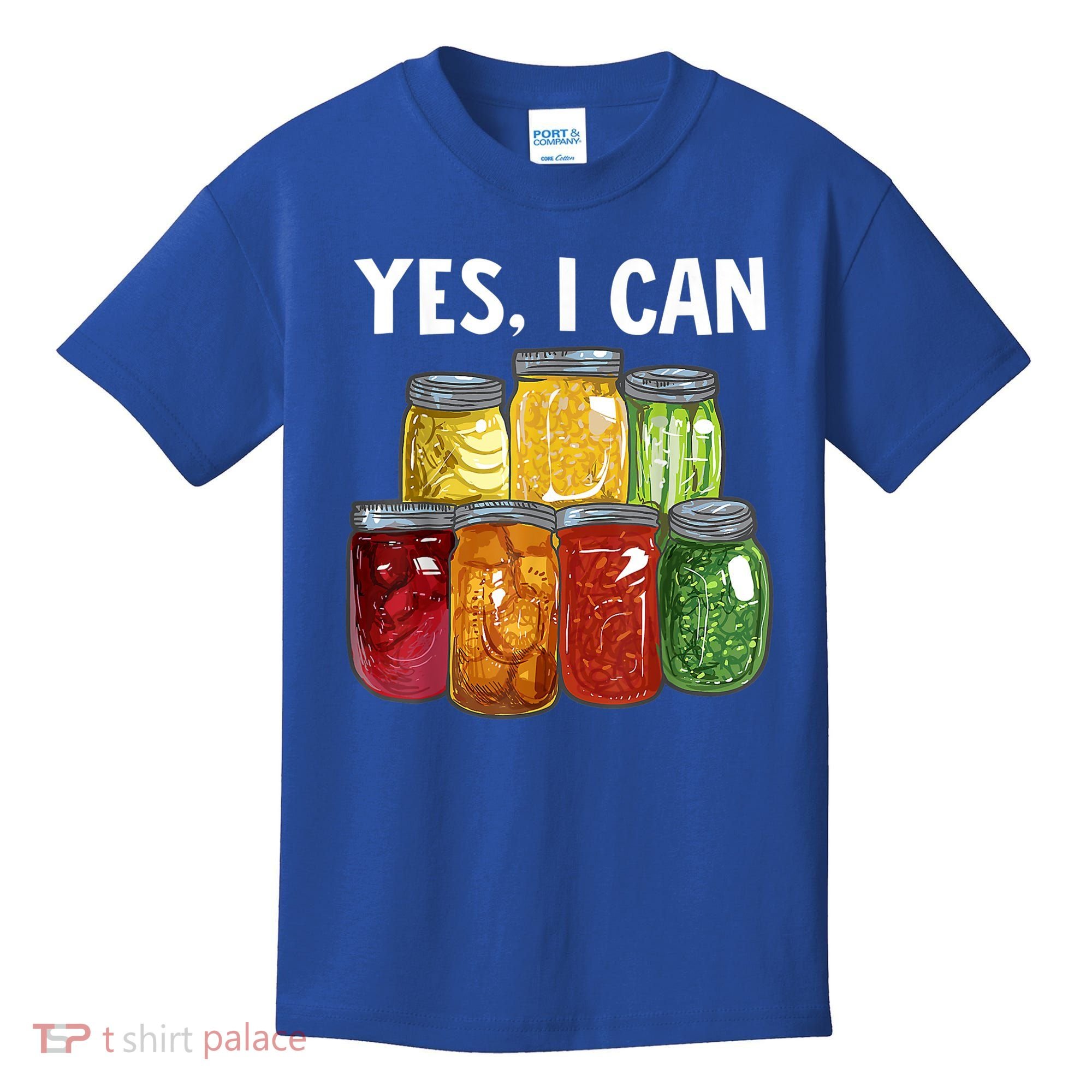 Canning Season Yes I Can Jar Pickling Preserving Food Canner Gift Kids T-Shirt