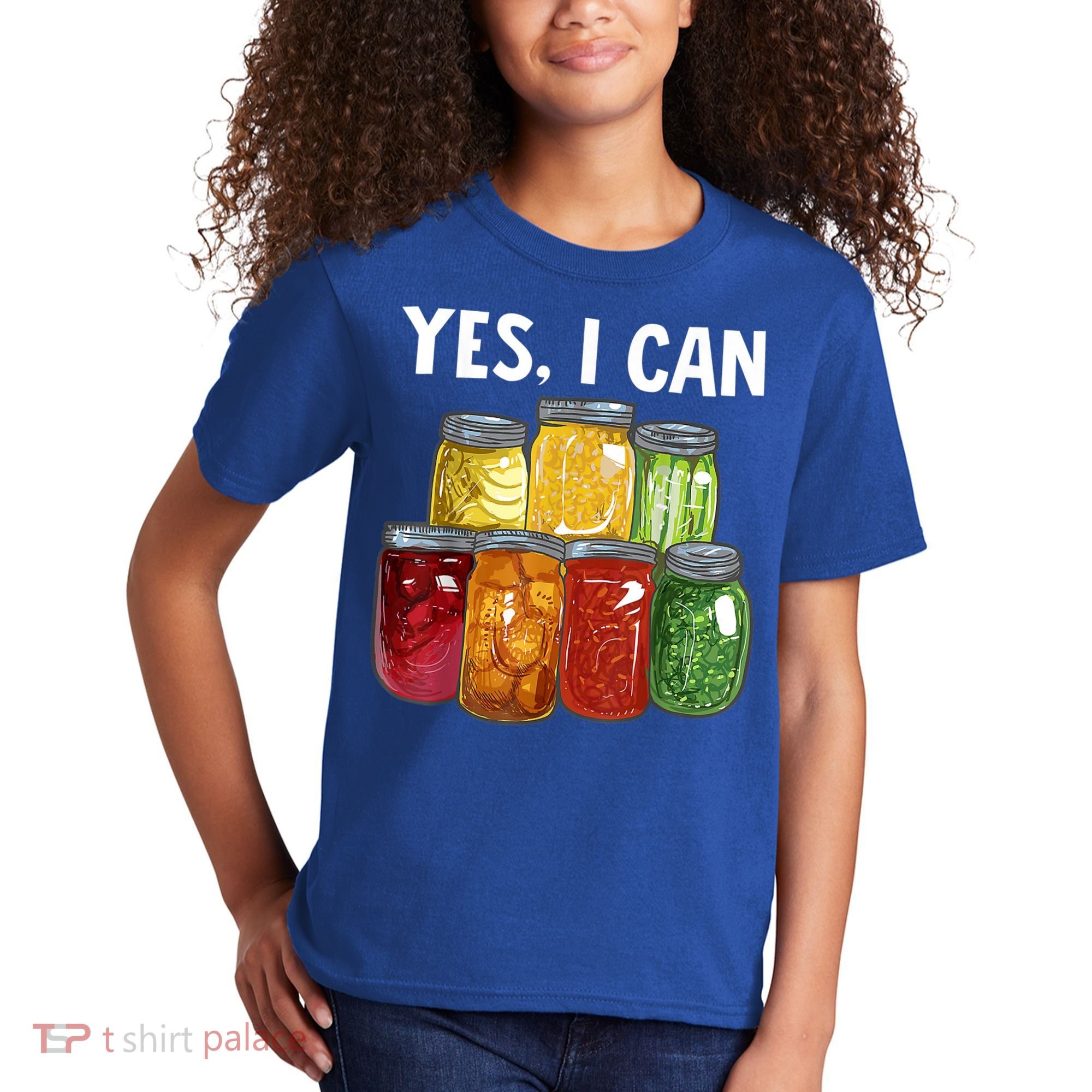 Canning Season Yes I Can Jar Pickling Preserving Food Canner Gift Kids T-Shirt
