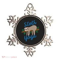 Cute Sloth Yoga Lover Yoga Class Instructor Gym Gift Ornament thumb 0