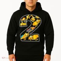 Construction Truck 2nd Birthday 2 Years Old Digger Builder Hoodie thumb 2