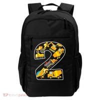 Construction Truck 2nd Birthday 2 Years Old Digger Builder Backpack thumb 0