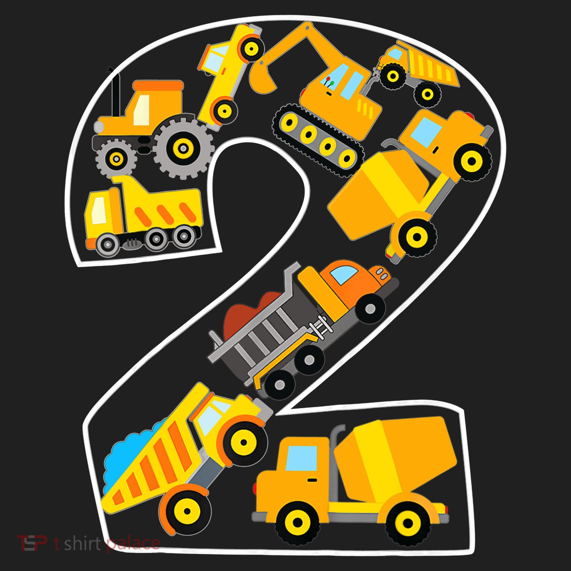 Construction Truck 2nd Birthday 2 Years Old Digger Builder Tumbler