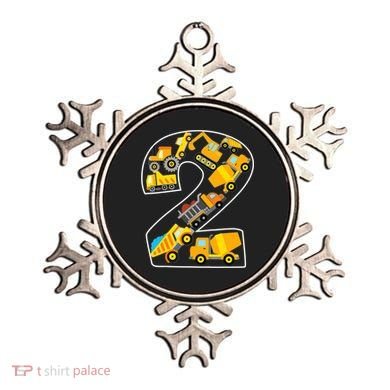 Construction Truck 2nd Birthday 2 Years Old Digger Builder Ornament