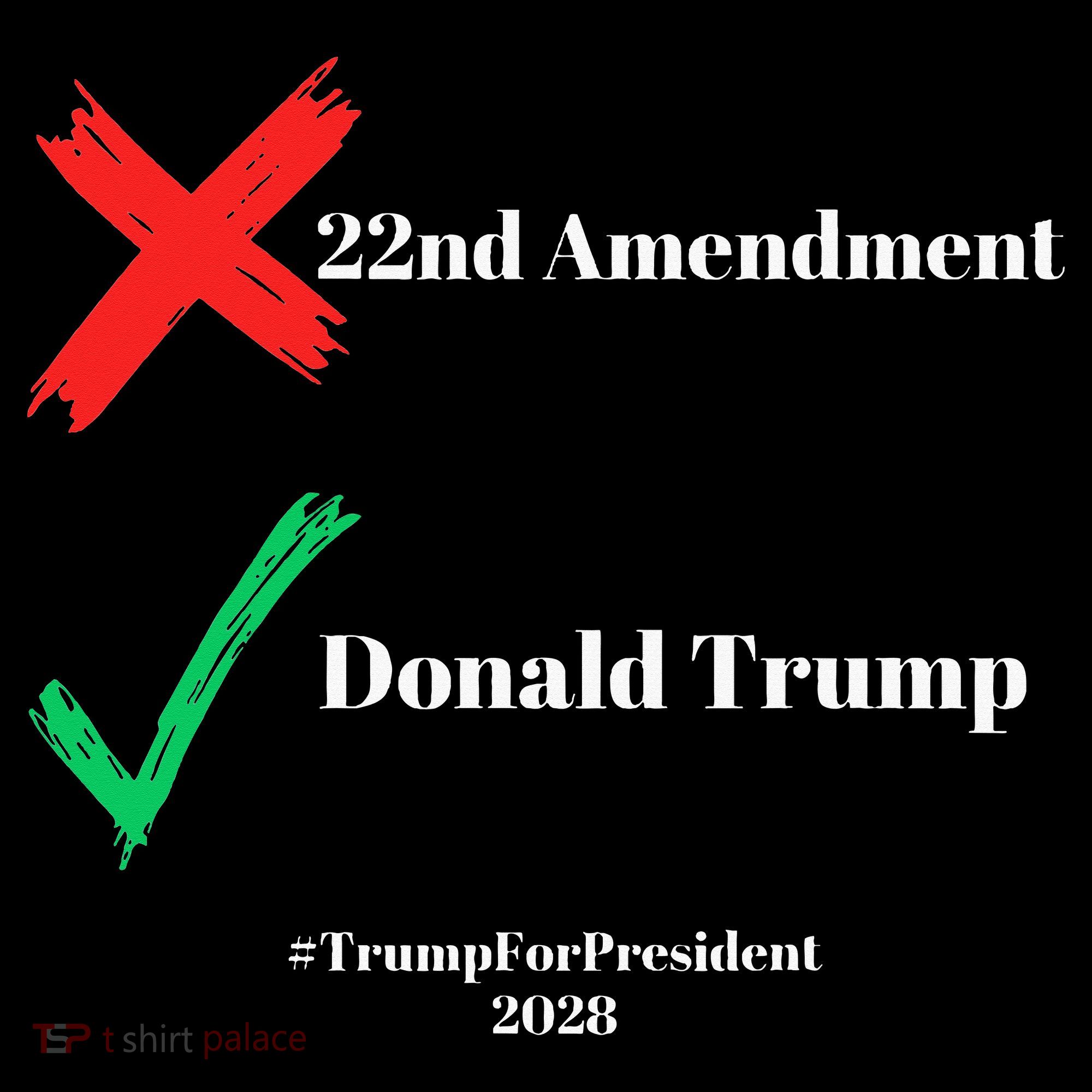 Cancel The 22nd Amendment Support Trump For President 2028 Coaster