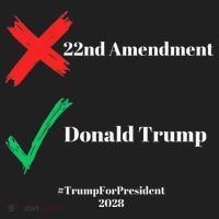 Cancel The 22nd Amendment Support Trump For President 2028 Tumbler thumb 3