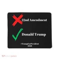 Cancel The 22nd Amendment Support Trump For President 2028 Mousepad thumb 0