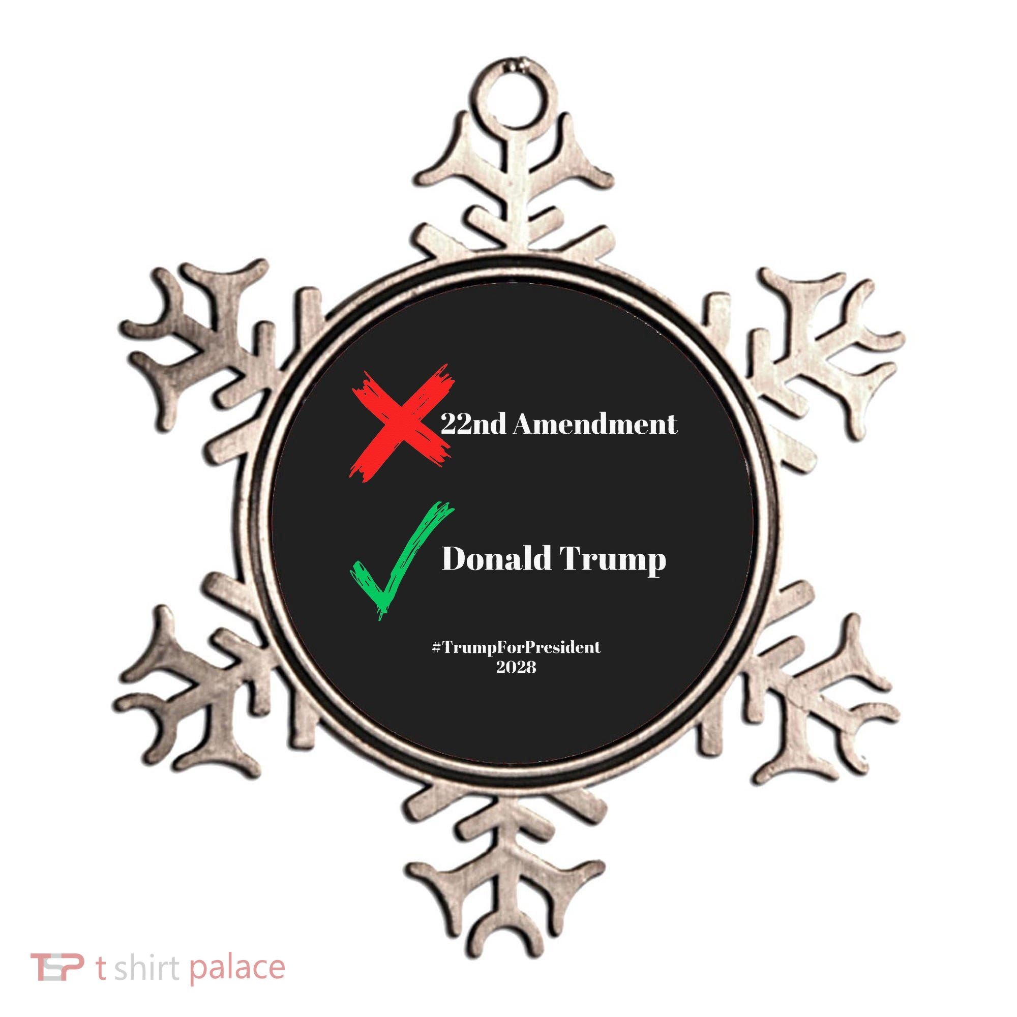Cancel The 22nd Amendment Support Trump For President 2028 Ornament