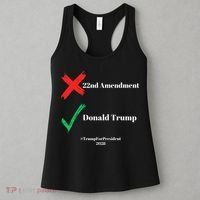 Cancel The 22nd Amendment Support Trump For President 2028 Women's Tank Top thumb 3