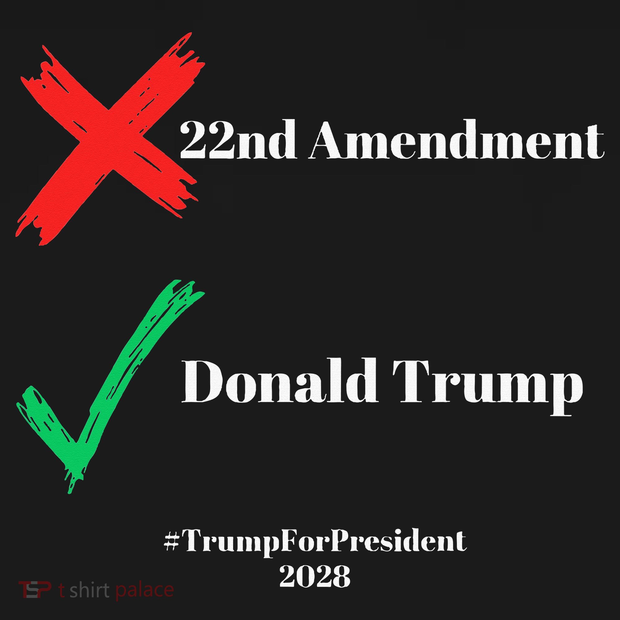 Cancel The 22nd Amendment Support Trump For President 2028 Women's Tank Top