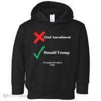 Cancel The 22nd Amendment Support Trump For President 2028 Toddler Hoodie thumb 0