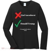 Cancel The 22nd Amendment Support Trump For President 2028 Women's Long Sleeve Shirt thumb 0