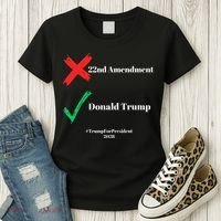 Cancel The 22nd Amendment Support Trump For President 2028 Women's T-Shirt thumb 3