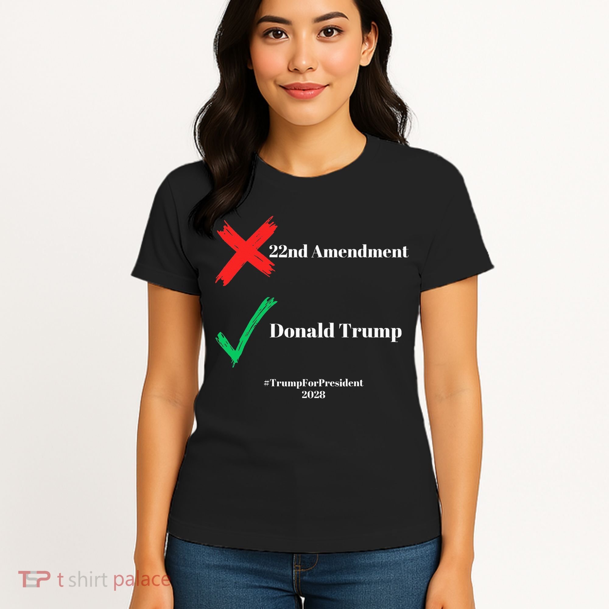 Cancel The 22nd Amendment Support Trump For President 2028 Women's T-Shirt