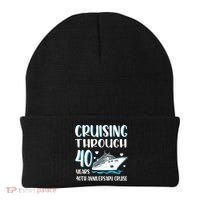 Cruising Through 40 Years 40th Anniversary Couple Cruise Beanie thumb 0