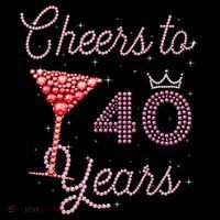Cheers To 40 Years 40th Birthday 40 Years Old Bday Stripe Pom Pom Beanie thumb 2