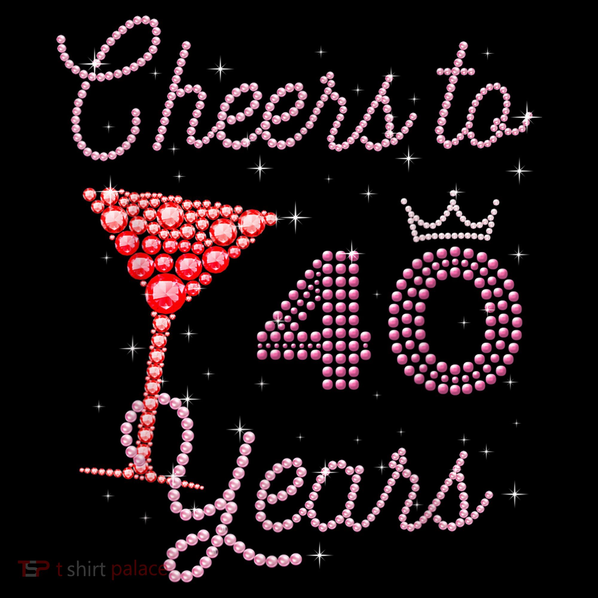 Cheers To 40 Years 40th Birthday 40 Years Old Bday Stripe Pom Pom Beanie