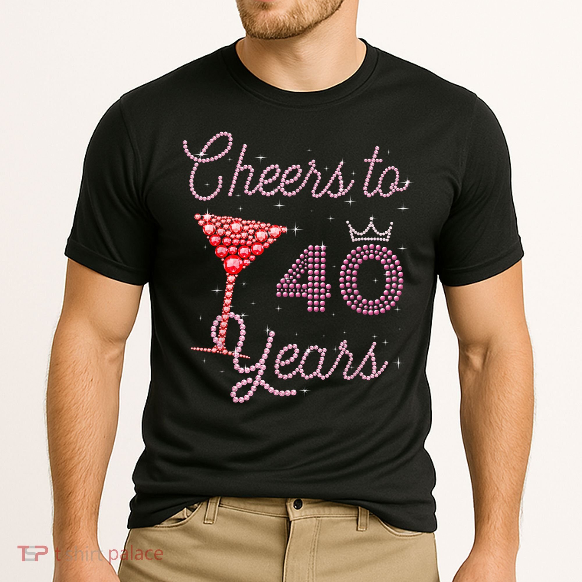 Cheers To 40 Years 40th Birthday 40 Years Old Bday Cooling Performance Crew T-Shirt