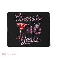 Cheers To 40 Years 40th Birthday 40 Years Old Bday Mousepad thumb 0