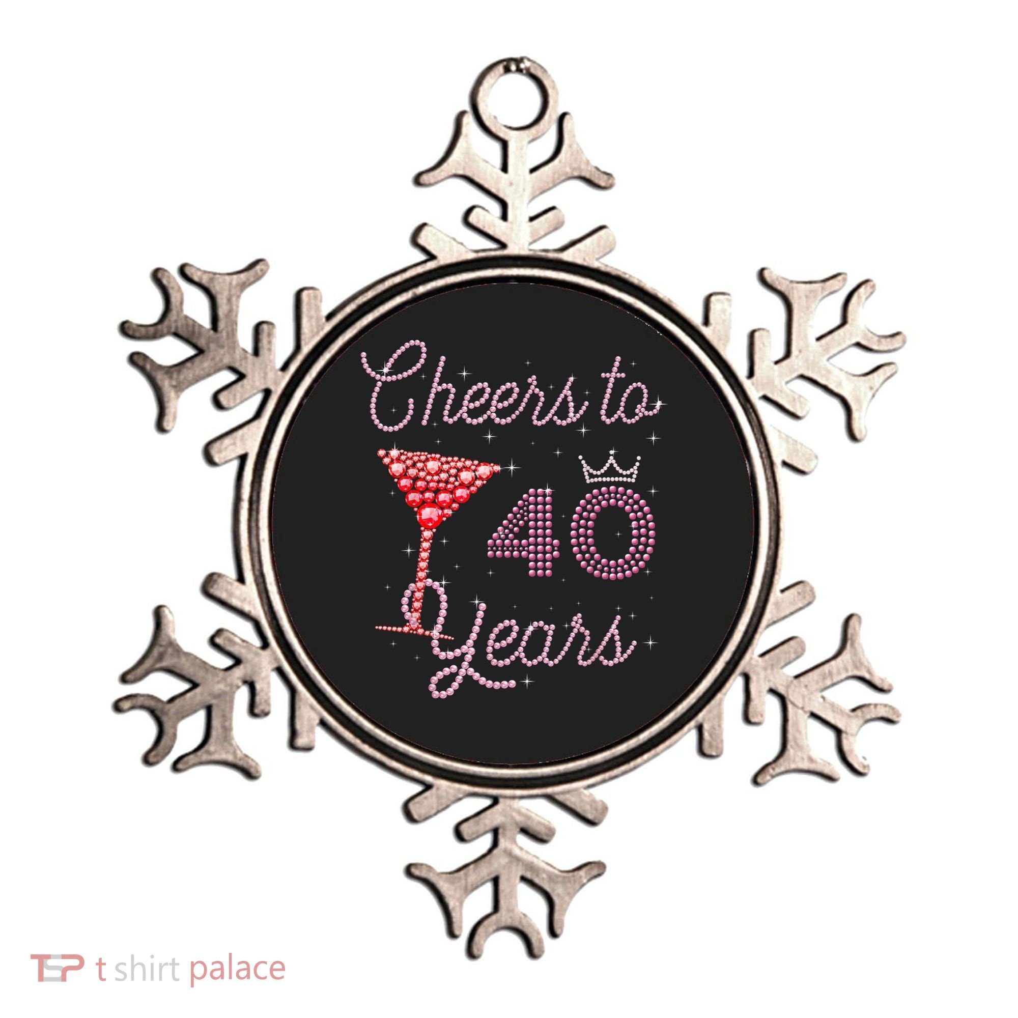 Cheers To 40 Years 40th Birthday 40 Years Old Bday Ornament