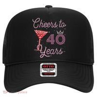 Cheers To 40 Years 40th Birthday 40 Years Old Bday Hat thumb 0