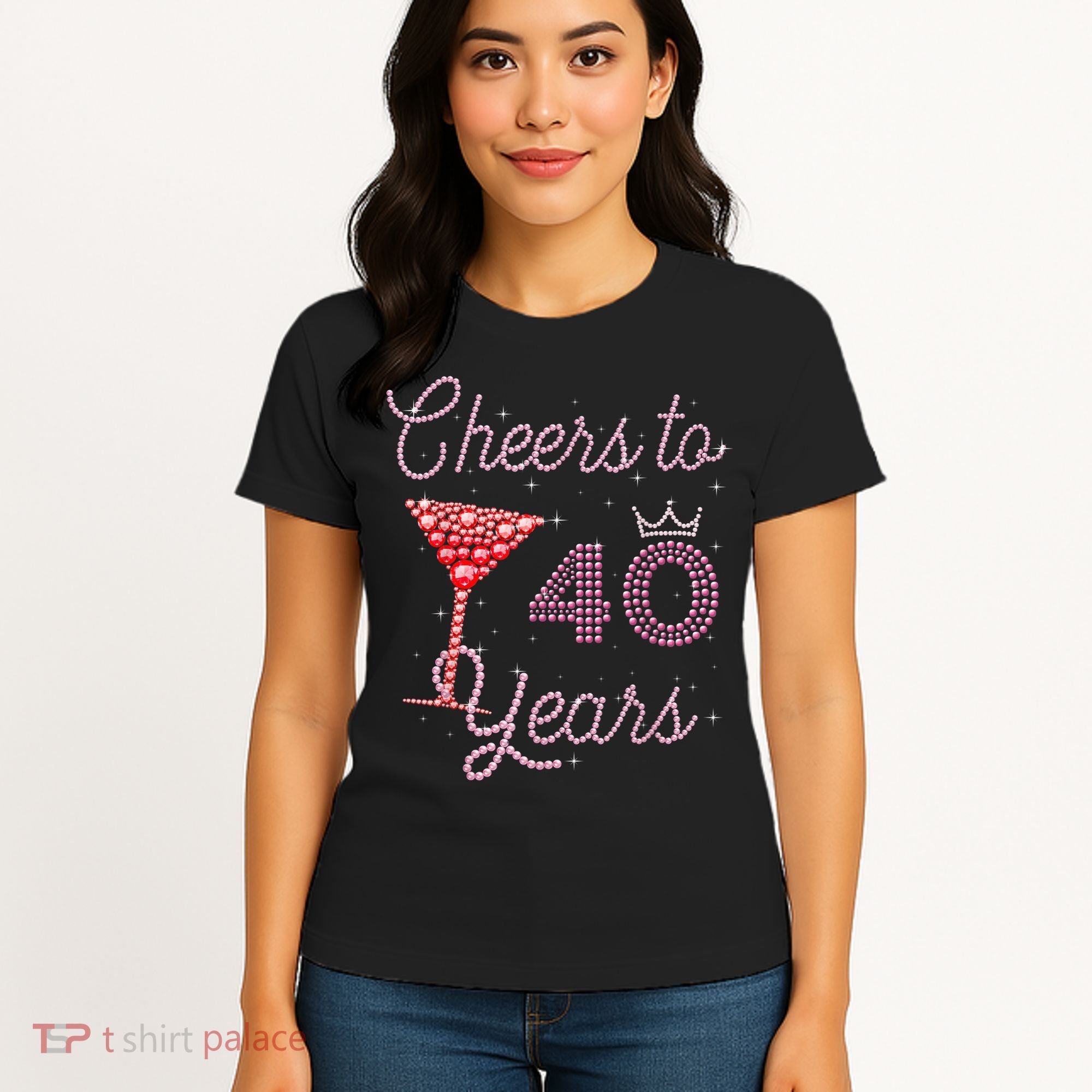 Cheers To 40 Years 40th Birthday 40 Years Old Bday Women's T-Shirt