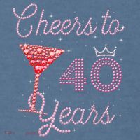 Cheers To 40 Years 40th Birthday 40 Years Old Bday Comfort Colors Garment-Dyed Hooded Sweatshirt thumb 2