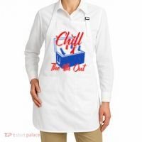 Chill The 4th Out Funny Fourth Of July Beer Cooler Apron thumb 2