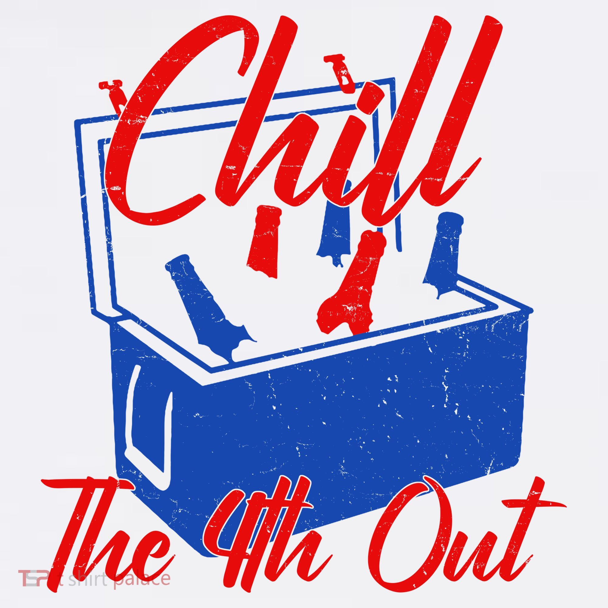 Chill The 4th Out Funny Fourth Of July Beer Cooler Mousepad
