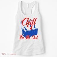 Chill The 4th Out Funny Fourth Of July Beer Cooler Women's Tank Top thumb 0