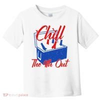 Chill The 4th Out Funny Fourth Of July Beer Cooler Toddler T-Shirt thumb 0