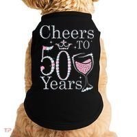 Cheers To 50 Years 1972 50Th Birthday Gift For Womens Doggie Tank thumb 0