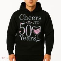 Cheers To 50 Years 1972 50Th Birthday Gift For Womens Hoodie thumb 2