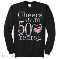 Cheers To 50 Years 1972 50Th Birthday Gift For Womens Sweatshirt thumb 0